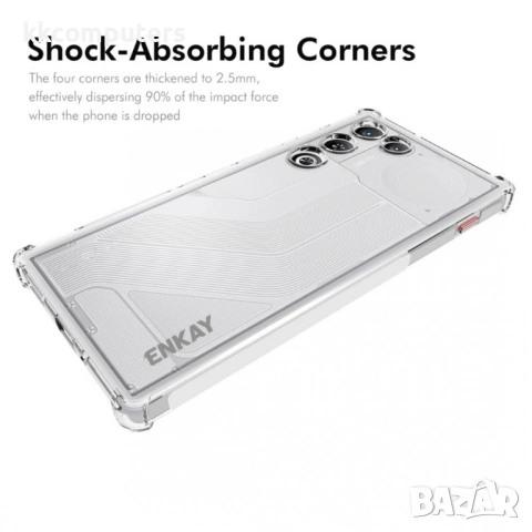 ENKAY HAT PRINCE Прозрачен Калъф за ZTE nubia RedMagic 11 Air 5G - TPU, Подсилени ъгли, Прозрачен, снимка 2 - Калъфи, кейсове - 53944987
