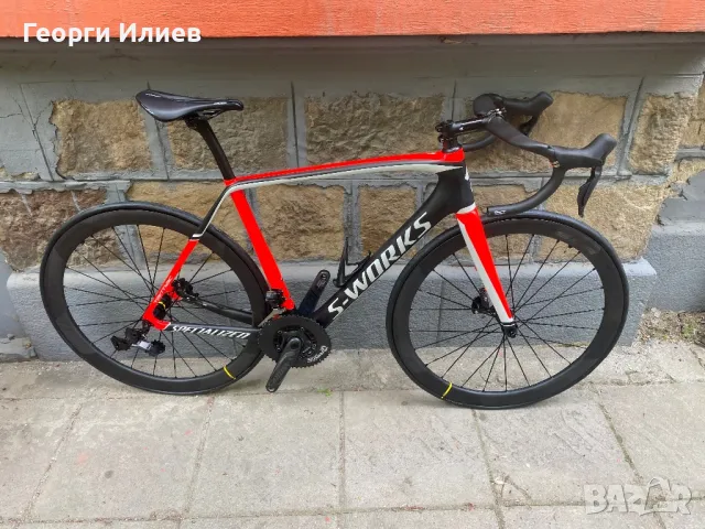 Карбонов велосипед S-WORKS TARMAC SL5 disc.ULTEGRA di2-12V.MAVIC., снимка 6 - Велосипеди - 50311064