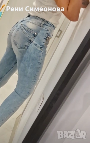 Дамски дънки , снимка 3 - Дънки - 53623135