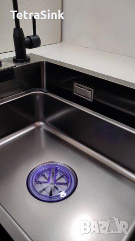 Мултифункционална кухненска мивка със смесител водопад |Tetra Sink|1NS30468TS-SD, снимка 8 - Мивки - 45913154