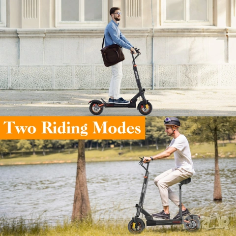 Електрически скутер/тротинетка със седалка iENYRID 800W 12.5AH, снимка 5 - Велосипеди - 46994101