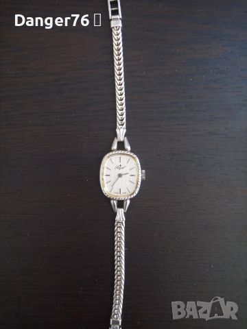 Швейцарски дамски посребрен часовник ROYAL, снимка 1 - Дамски - 46347442