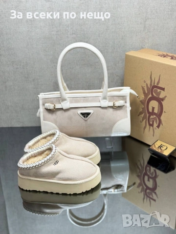 Prada🔝UGG Дамска Чанта🔝Дамски Меки И Топли Боти🔝Меки И Топли Чехли Код SK769, снимка 4 - Чанти - 53170910