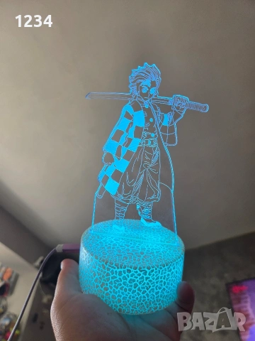 3D лампа с различни аниме герои