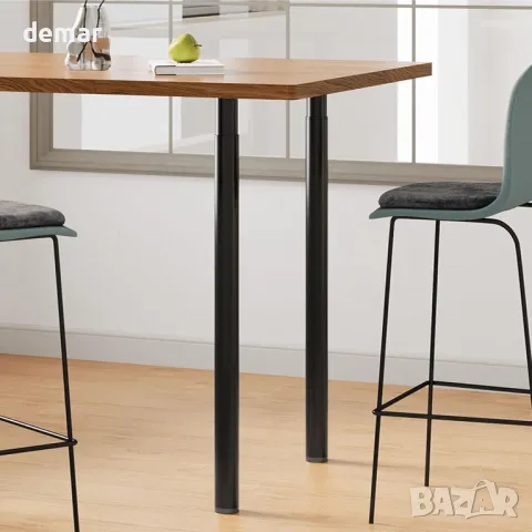 INMOZATA 2 броя регулируеми крака за маса, 70-110 см метални с винтове и протектори за под