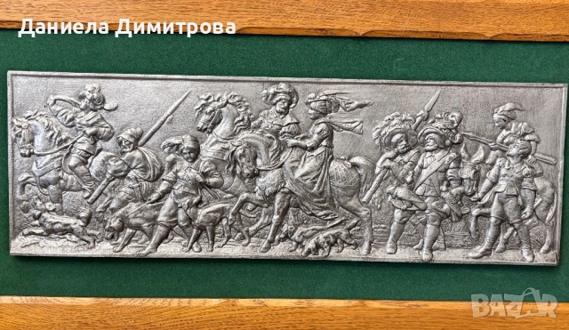 Релефна картина от калай, снимка 2 - Антикварни и старинни предмети - 54176029