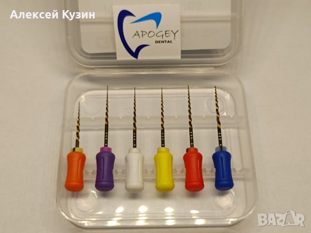 Protapers Gold SX-F3 пили разнообразни злато никел титаниеви пили NiTi Ръководство 6 бр ApogeyDental, снимка 1 - Стоматология - 46231017