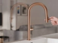 Меден смесител за кухня с изтегляща глава, 2 режима на струя - 9020, снимка 11