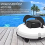 Робот за почистване на басейн PZO-18 – безжичен, мощен и ефективен помощник за кристално чиста вода, снимка 3