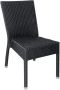 Плетени столове за закрито и открито 860X500X600 мм цвят въглед, снимка 1