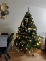 Изкуствена коледна елха 210 см – като нова, много гъста!“, снимка 3