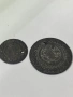 две османски сребърни монети 1 куруш и 5 куруш 1223 година , снимка 1