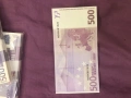 Налични реквизитни евро банкноти пачки по 500€ , снимка 11