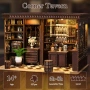 Нов Book Nook миниатюрна кръчма 3D дървен пъзел с LED светлини украса, снимка 5