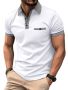 Мъжка ежедневна карирана риза с ревер,4 копчета,винтидж стил и къс ръкав, снимка 5
