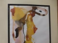 Картина акварел "Жена" София Младенова 1980 г, снимка 3