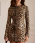 Дамска модерна рокля леопардов , снимка 3