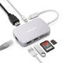 Четец на карти MINIX NEO хъб 7в1 -USB-C 2 x USB 3.0, снимка 1