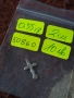 Старо сребърно кръстче 50860, снимка 7