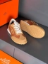 Hermes Дамски Кафеви Маратонки👟Дамски Спортни Обувки В Кафяв Цвят Хермес Код E1059, снимка 1