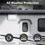 12 V LED лампа за външна веранда за кемпери с превключвател, 3 режима на осветление , снимка 3
