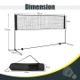 Преносима спортна мрежа 4.20м – за Бадминтон, Тенис и Волейбол | Регулируема и стабилна, снимка 5