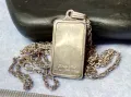 PANDA BAR Liberty Mint 1/4 oz. 999 Silver СРЕБЪРЕН ПЕНДАНТ СРЕБРО 999 със СРЕБЪРНА 925 ВЕРИЖКА 45669, снимка 4