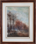 Дончо Занков 1893-1960 Уникален Пейзаж 1920те год. дървета маслени бои, снимка 1 - Картини - 44957163