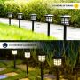 Комплект от 6 броя соларни LED лампи за двор и градина / Височина на соларната LED лампа: 27 см.; Ра, снимка 2
