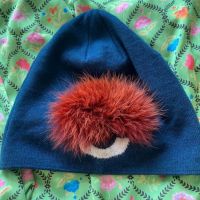 Fendi Monster eye шапка с пух от естествен косъм, снимка 5 - Шапки - 45172059