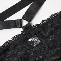 Дамски еротичен комплект, Черен с дантела, снимка 6 - Бельо - 45080416