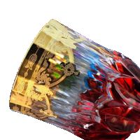  Сервиз от 6 бр.чаши за уиски 999(24к)злато,цветен кристал,емайл+подарък, снимка 6 - Чаши - 45018107