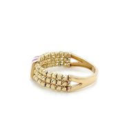 Златен дамски пръстен 3,23гр. размер:56 14кр. проба:585 модел:23147-6, снимка 3 - Пръстени - 45235299