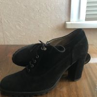 Дамски обувки черен велур, снимка 3 - Дамски обувки на ток - 45495044