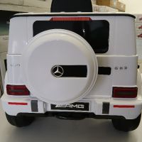 Акумулаторна кола, джип Mercedes AMG G63 с меки гуми и кожена седалка 12v., снимка 5 - Детски велосипеди, триколки и коли - 45780408