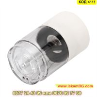 Електрическа мелница с LED осветление с регулируема финностт на смиляне на батерии - КОД 4111 , снимка 10 - Аксесоари за кухня - 45508167