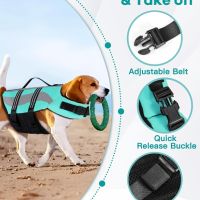 Petbank Спасителна жилетка за кучета със светлоотразителни ивици, регулируема, синьо, L, снимка 6 - За кучета - 45325628