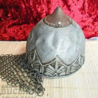 Уникален Старинен Шлем Участвал в Битки, снимка 1 - Антикварни и старинни предмети - 45523613