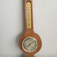 Стар голям барометър и термометър MoCo, снимка 1 - Антикварни и старинни предмети - 45255635