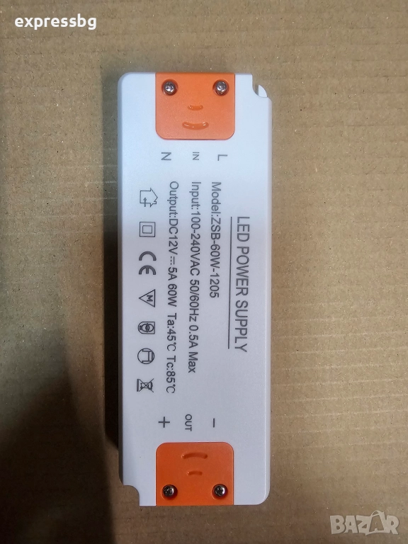LED Power Supply 12V 60W, снимка 1