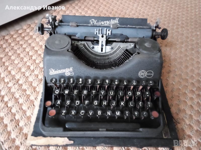 Германска пишеща машина RHEINMETALL 1938 г., снимка 1