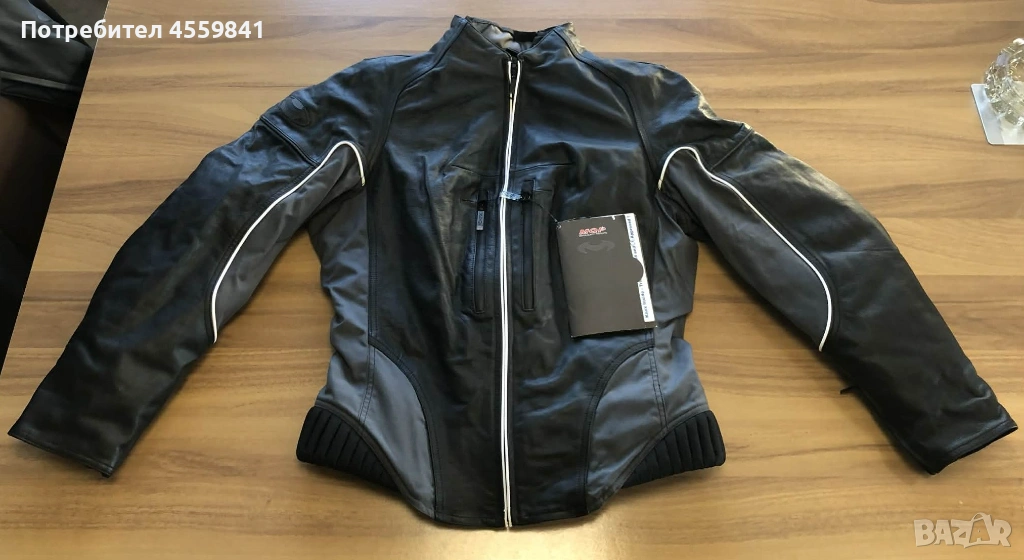 Чисто ново полукожено водоустойчиво мото яке MQP Z-Liner XXL с протектори и термо подплата, снимка 1