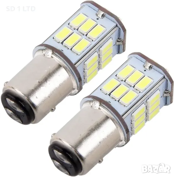 Автомобилна крушка P21/5W LED BAY15D 1157 крушка за автомобил авто крушка, снимка 1