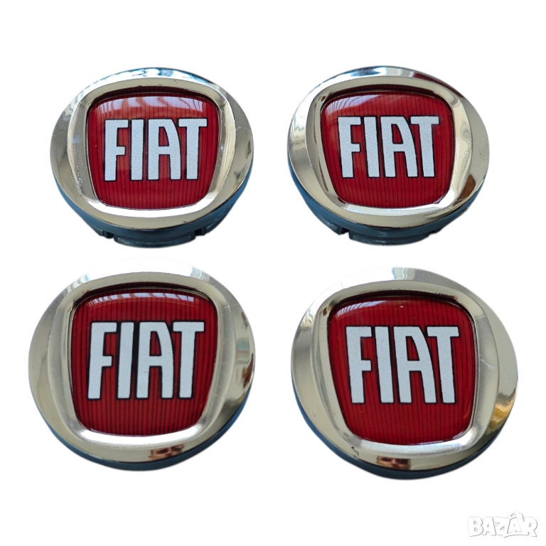 50мм Капачки за джанти за ФИАТ FIAT 500 Браво Пунто Панда Албеа Линеа, снимка 1