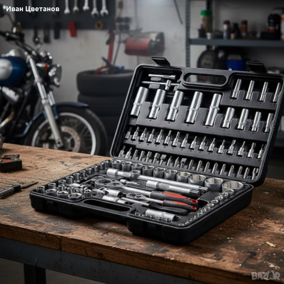 Куфар с инструменти 108 части - Гедоре, снимка 1