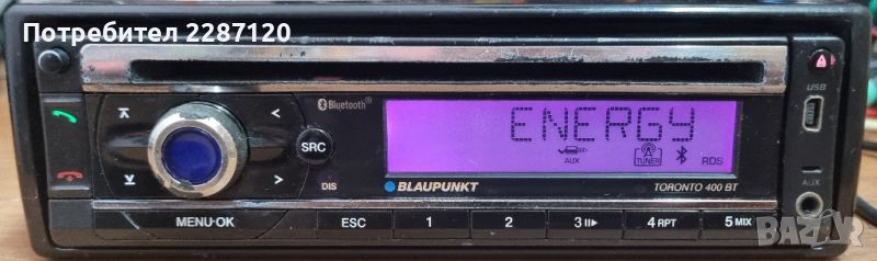 CD радио плеър за кола Blaupunkt Toronto 400 BT, снимка 1