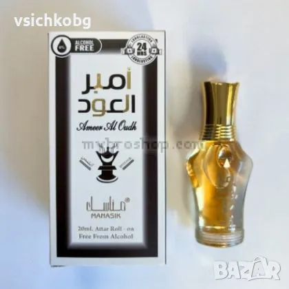 Ориенталскo парфюмно масло Ameer Al Oud Original White Oud от Manasik 20ml кехлибар, опопонакс, тамя, снимка 1