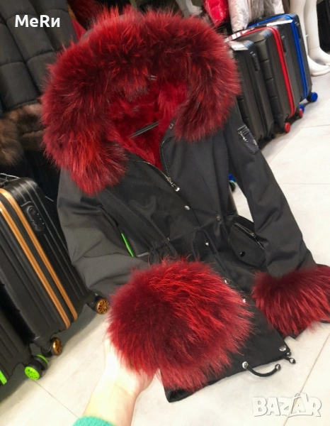 Парка с естествен косъм лисица , снимка 1
