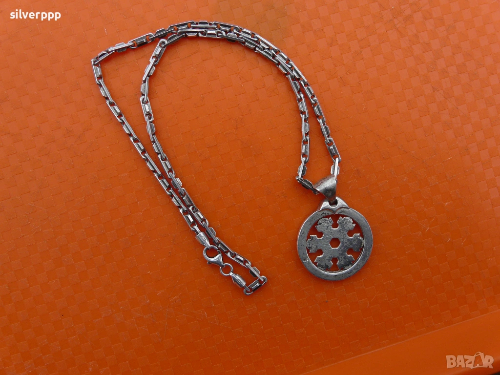  Сребърен синджир - 6 , снимка 1