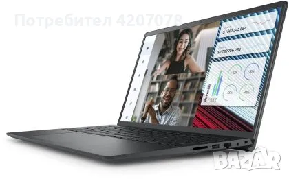 Лаптоп Dell Vostro 3520, Intel i3-1215U, 15.6" FHD 120Hz, 8GB DDR4, 512GB PCIe NVMe SSD, KBD, снимка 1